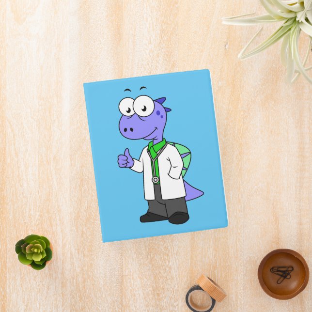 Illustration Of A Spinosaurus Doctor. Mini Binder (InSitu)