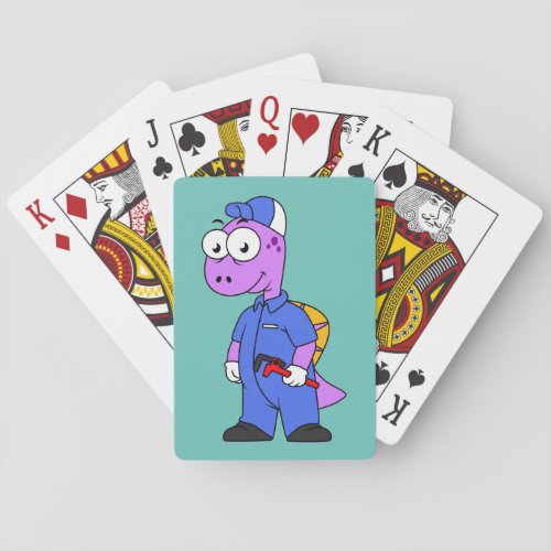 Illustration Of A Spinosaurus Plumber Playing Cards