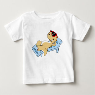 Illustration Of A Sunbathing Tyrannosaurus Rex. Baby T-Shirt