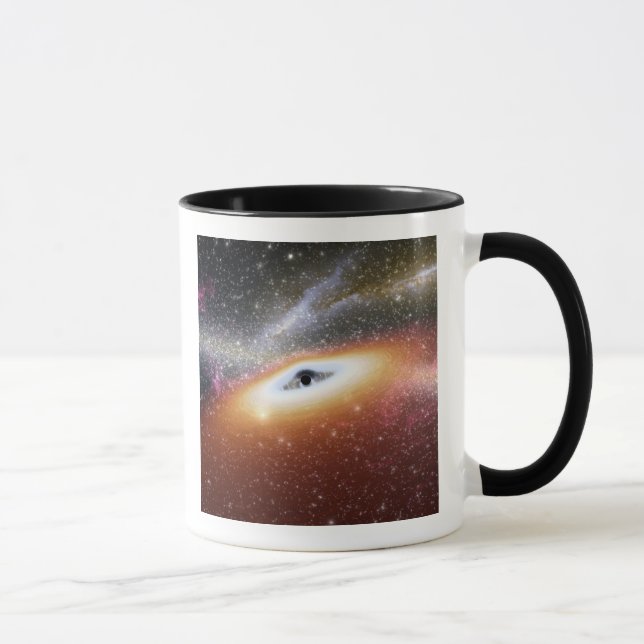 Illustration of a supermassive black hole mug (Right)
