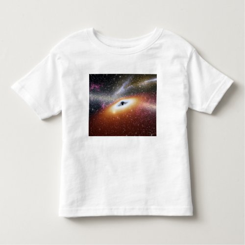 Illustration of a supermassive black hole toddler t_shirt