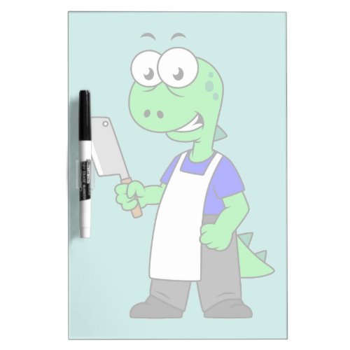 Illustration Of A Tyrannosaurus Rex Butcher Dry Erase Board