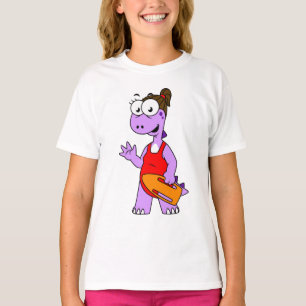 Illustration Of A Tyrannosaurus Rex Lifeguard. T-Shirt