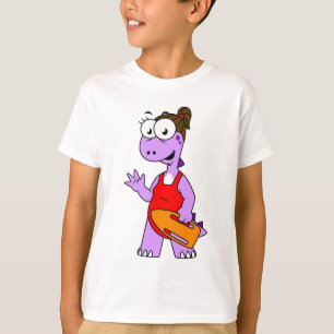 Illustration Of A Tyrannosaurus Rex Lifeguard. T-Shirt