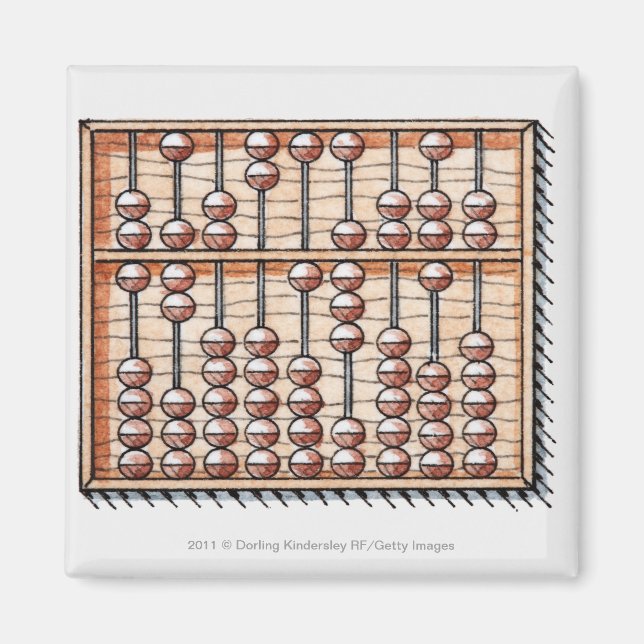 Illustration of abacus magnet (Front)
