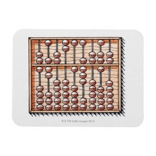 Illustration of abacus magnet
