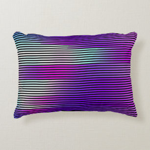  illustration of an abstract glitch background. Cy Accent Pillow
