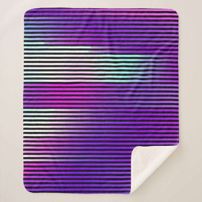  illustration of an abstract glitch background. Cy Sherpa Blanket (Front)