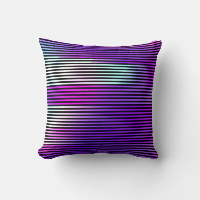  illustration of an abstract glitch background. Cy Throw Pillow (Front)