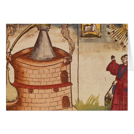 Illustration of an alchemist at work cards (Front Horizontal)