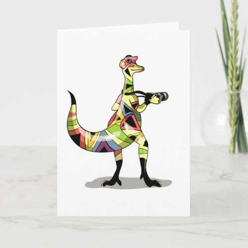 Illustration Of An Iguanodon Photographer Card
