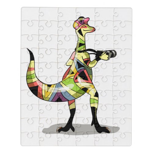 Illustration Of An Iguanodon Photographer Jigsaw Puzzle