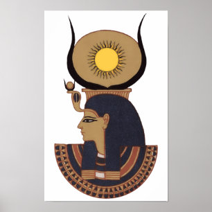 Illustration of Ancient Osiris Egyptian god SMAL Poster