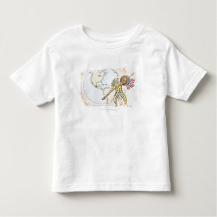 Illustration of Aztec Jaguar Warrior Toddler T-shirt
