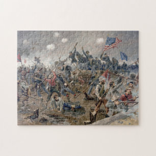 Illustration of Battle of Spottsylvania, 1864, a Jigsaw Puzzle