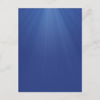 Illustration Of Blue Rays Postcard