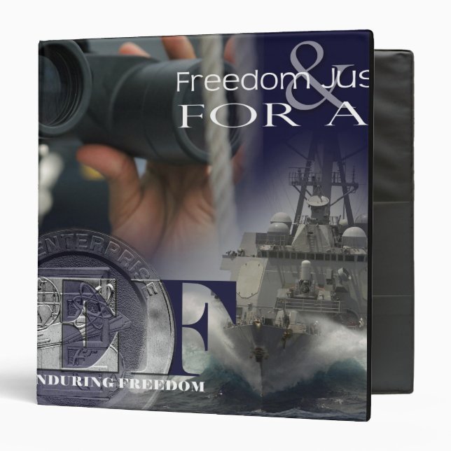 Illustration of crew members 3 ring binder (Front/Inside)