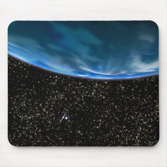 Illustration of Earth's horizon Mouse Pad (Front)
