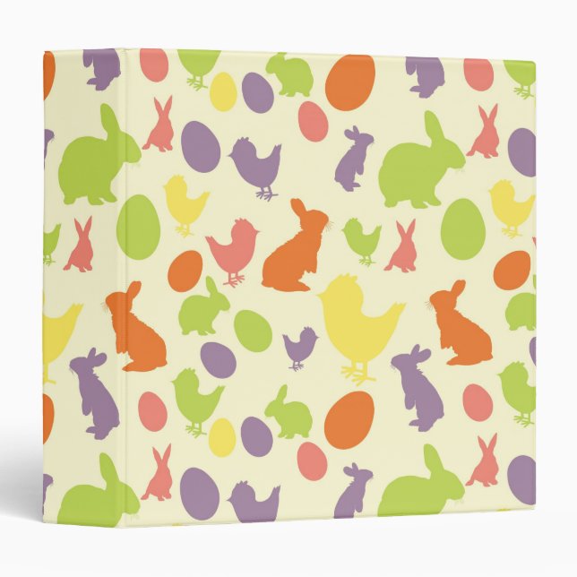 Illustration of Easter background 3 Ring Binder (Front/Spine)