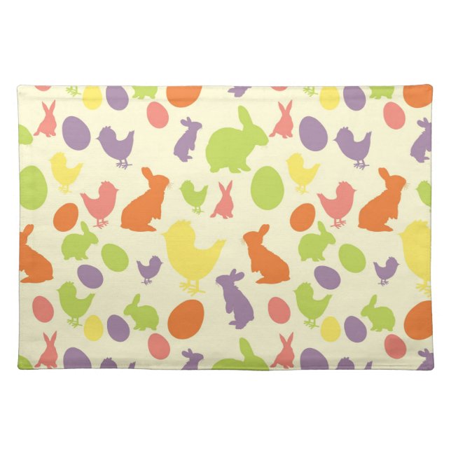 Illustration of Easter background Cloth Placemat (Front)