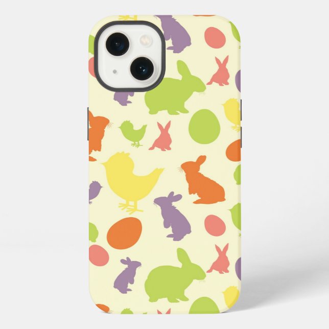 Illustration of Easter background Iphone Case (Back)
