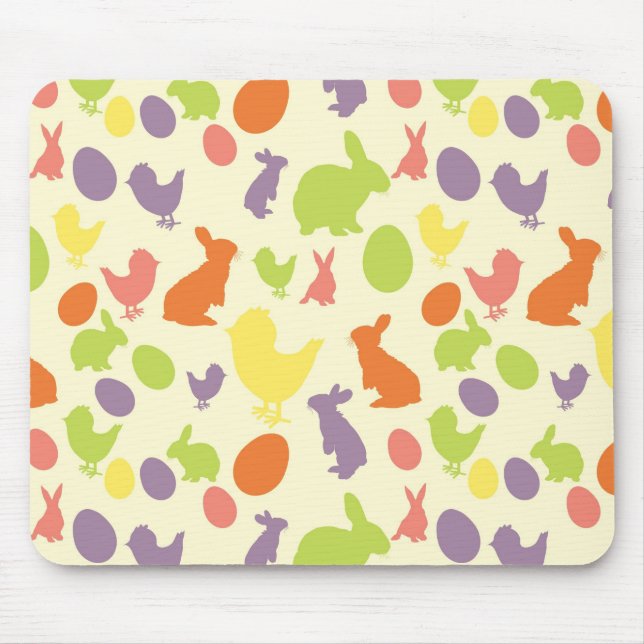 Illustration of Easter background Mouse Pad (Front)