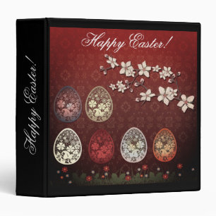Illustration of Easter , Easter eggs, Easter 3 Ring Binder