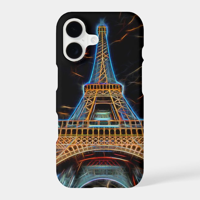 Illustration of Eiffel Tower - Paris, France Case-Mate iPhone Case (Back)