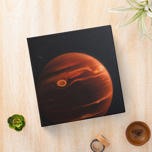 Illustration Of Exoplanet Vhs 1256 B And Its Stars 3 Ring Binder (In Situ)