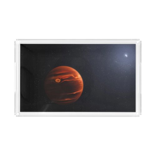 Illustration Of Exoplanet Vhs 1256 B And Its Stars Acrylic Tray