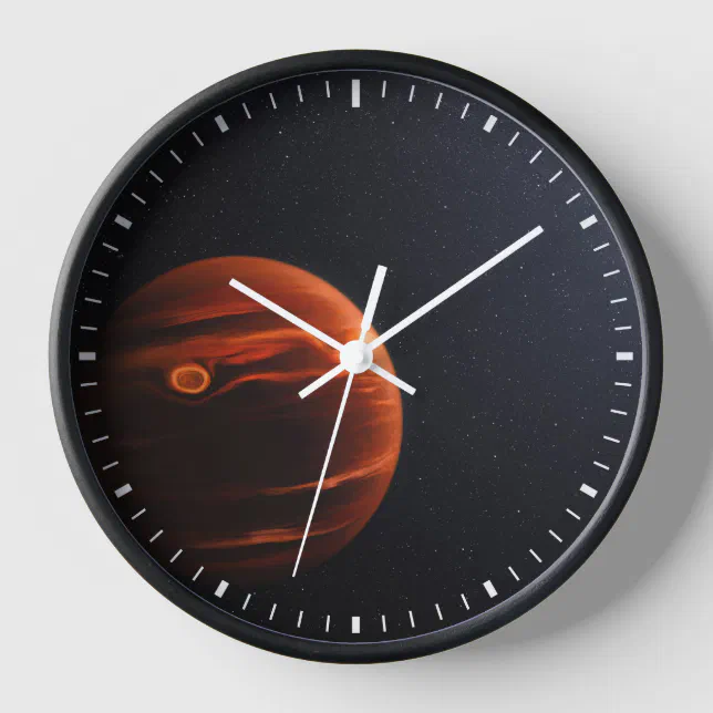 Illustration Of Exoplanet Vhs 1256 B And Its Stars Clock | Zazzle