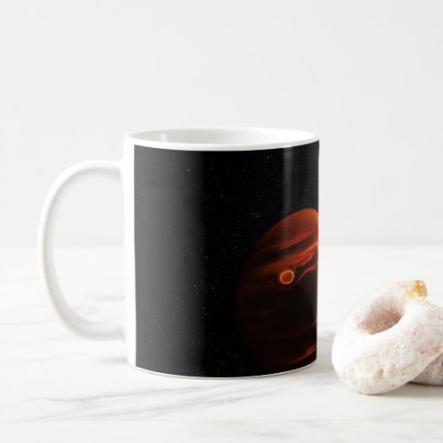 Illustration Of Exoplanet Vhs 1256 B And Its Stars Coffee Mug