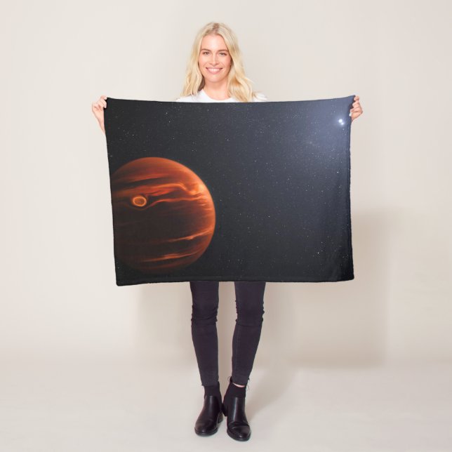 Illustration Of Exoplanet Vhs 1256 B And Its Stars Fleece Blanket (In Situ)