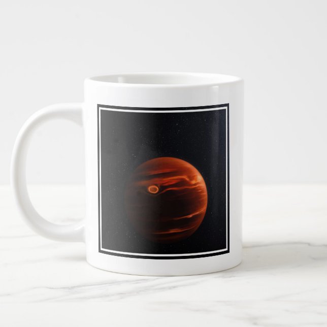Illustration Of Exoplanet Vhs 1256 B And Its Stars Giant Coffee Mug (Left)