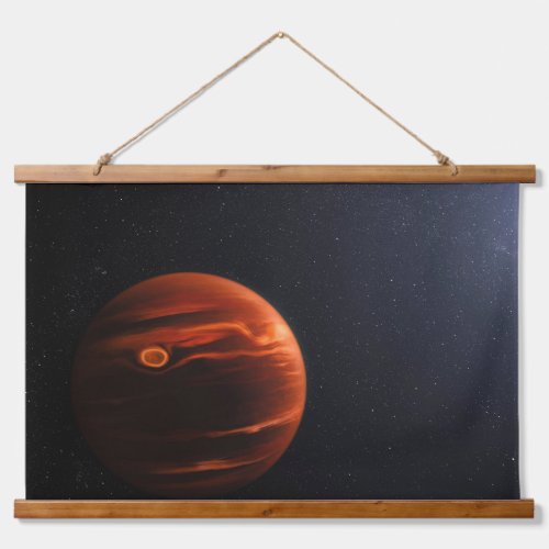 Illustration Of Exoplanet Vhs 1256 B And Its Stars Hanging Tapestry