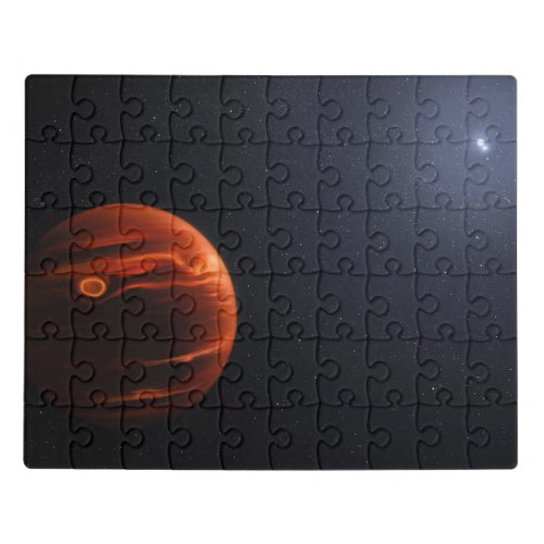 Illustration Of Exoplanet Vhs 1256 B And Its Stars Jigsaw Puzzle
