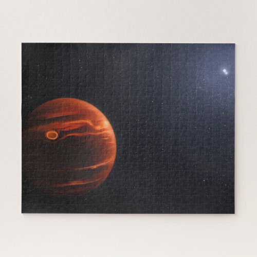 Illustration Of Exoplanet Vhs 1256 B And Its Stars Jigsaw Puzzle