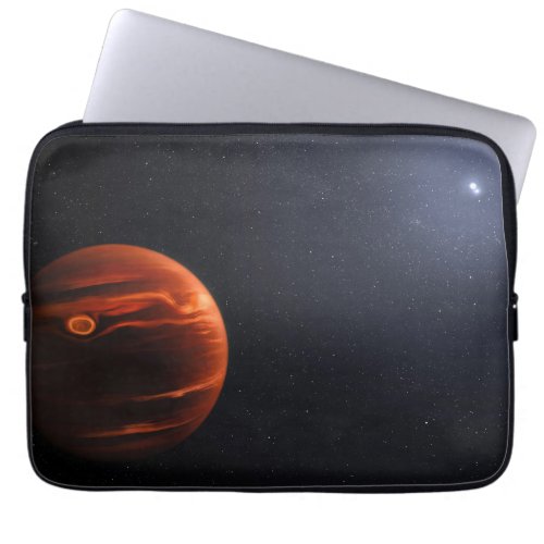 Illustration Of Exoplanet Vhs 1256 B And Its Stars Laptop Sleeve