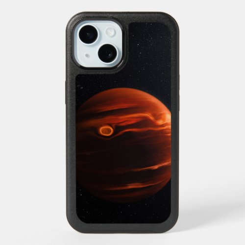 Illustration Of Exoplanet Vhs 1256 B And Its Stars iPhone 15 Case
