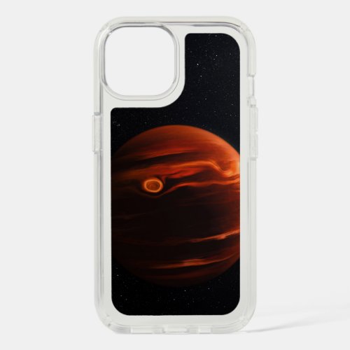 Illustration Of Exoplanet Vhs 1256 B And Its Stars iPhone 15 Case