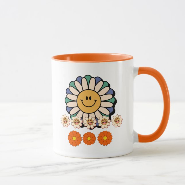 Illustration of Flowers Mug (Right)