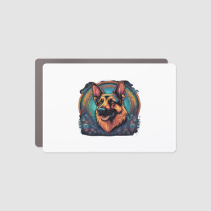 illustration of German shepherd Classic T-Shirt Car Magnet