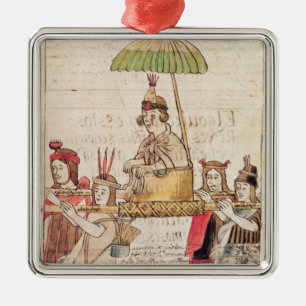 Illustration of Huascar Inca Metal Ornament