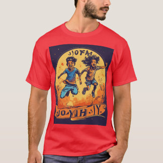 illustration of indian children jumping happy T-Shirt