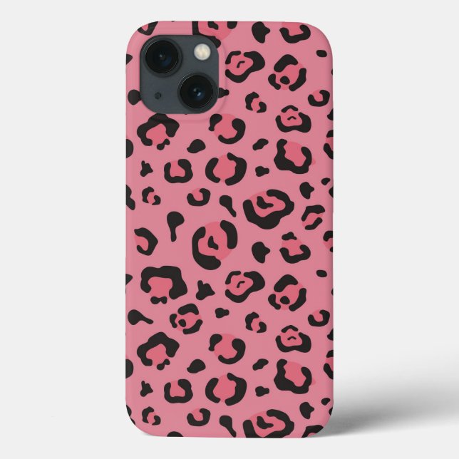 Illustration of Leopard Pink Animal Case-Mate iPhone Case (Back)
