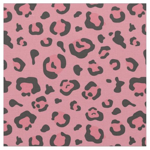 Illustration of Leopard Pink Animal Fabric