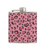 Illustration of Leopard Pink Animal Flask
