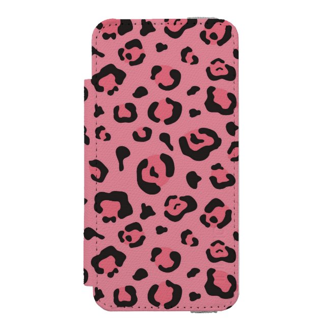 Illustration of Leopard Pink Animal Incipio iPhone Wallet Case (Folio Front)