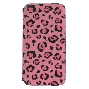Illustration of Leopard Pink Animal iPhone 6/6s Wallet Case