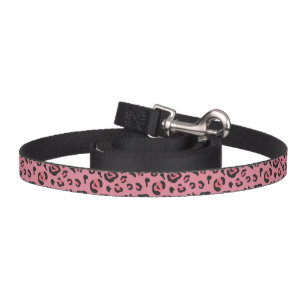 Illustration of Leopard Pink Animal Pet Leash